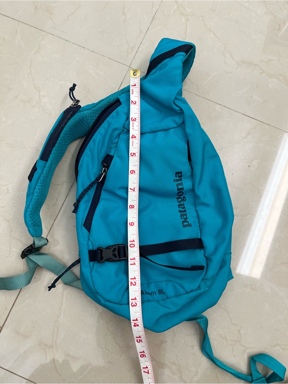 PATAGONIA Atom Sling Bag 8L Turquoise - Picture 11 of 12